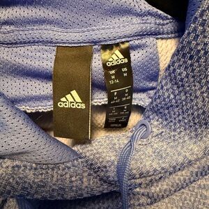 Adidas Light Blue Pullover Hoodie